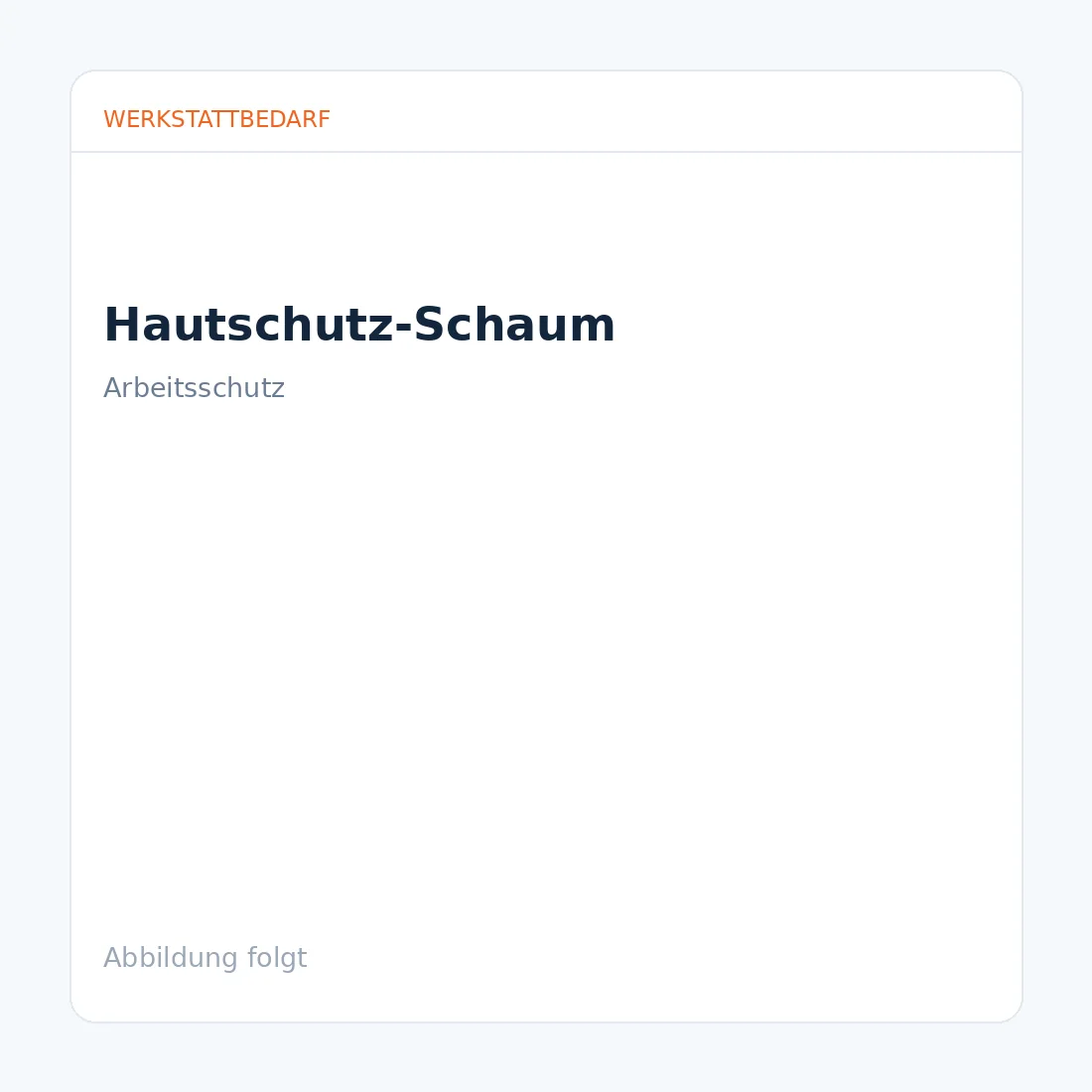 EUROTECH Hautschutz-Schaum