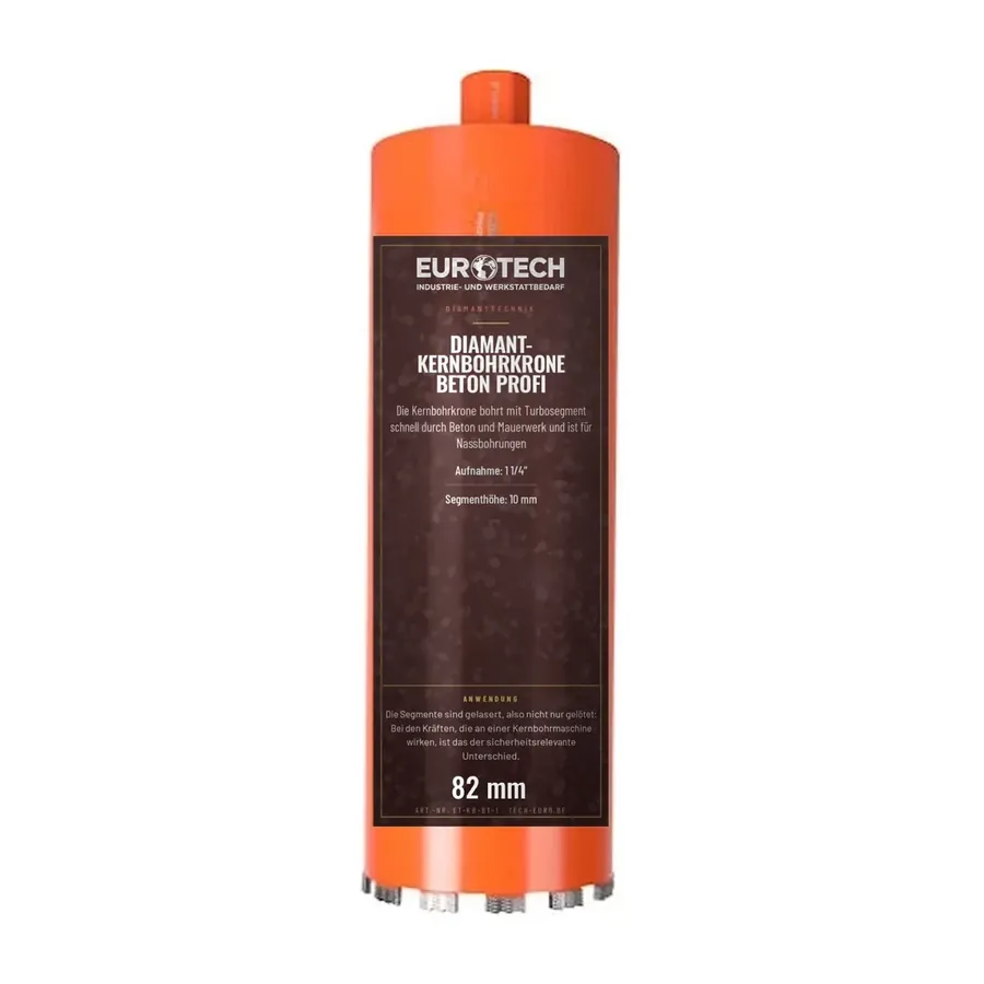 EUROTECH Diamant-Kernbohrkrone Beton Profi