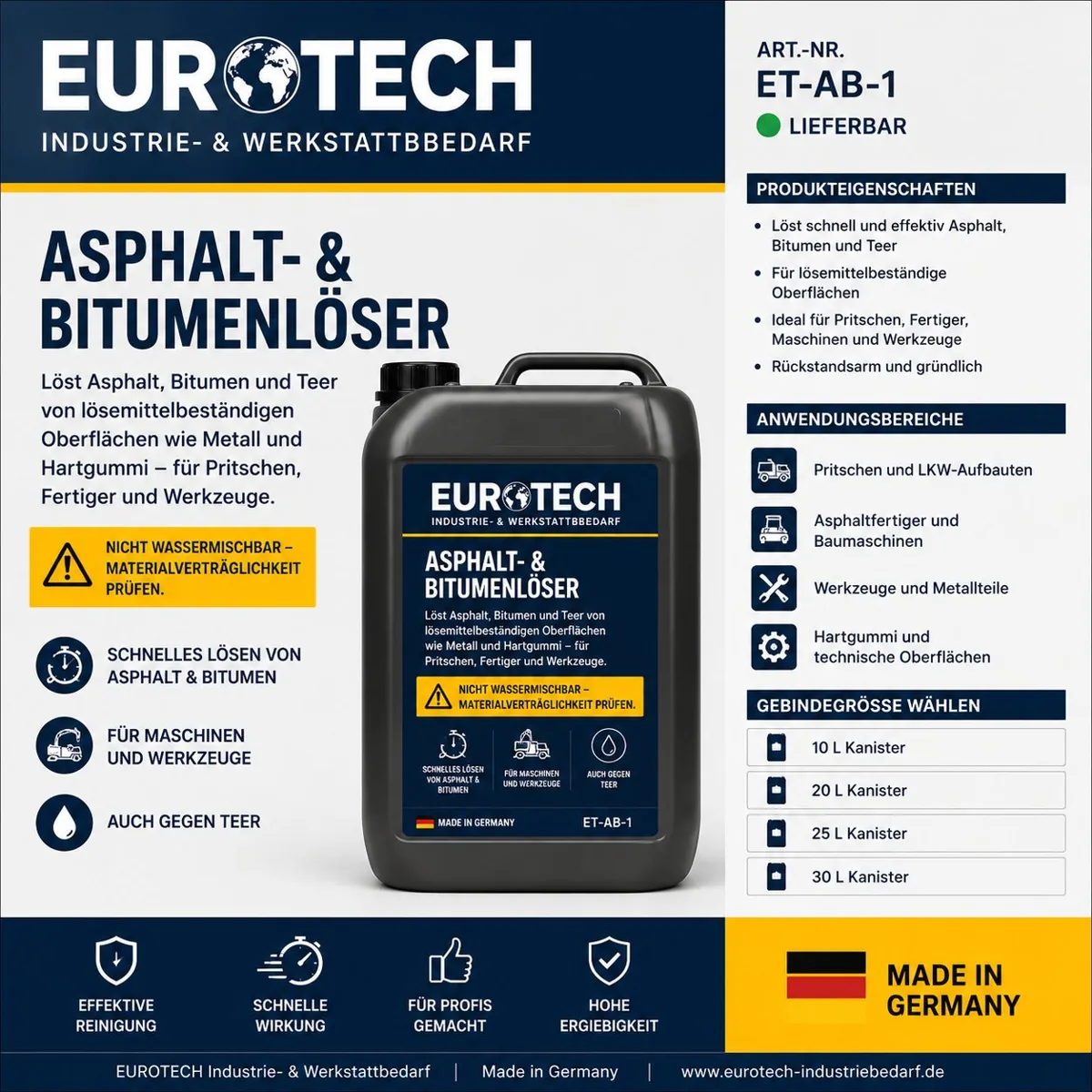 EUROTECH Asphalt- & Bitumenlöser