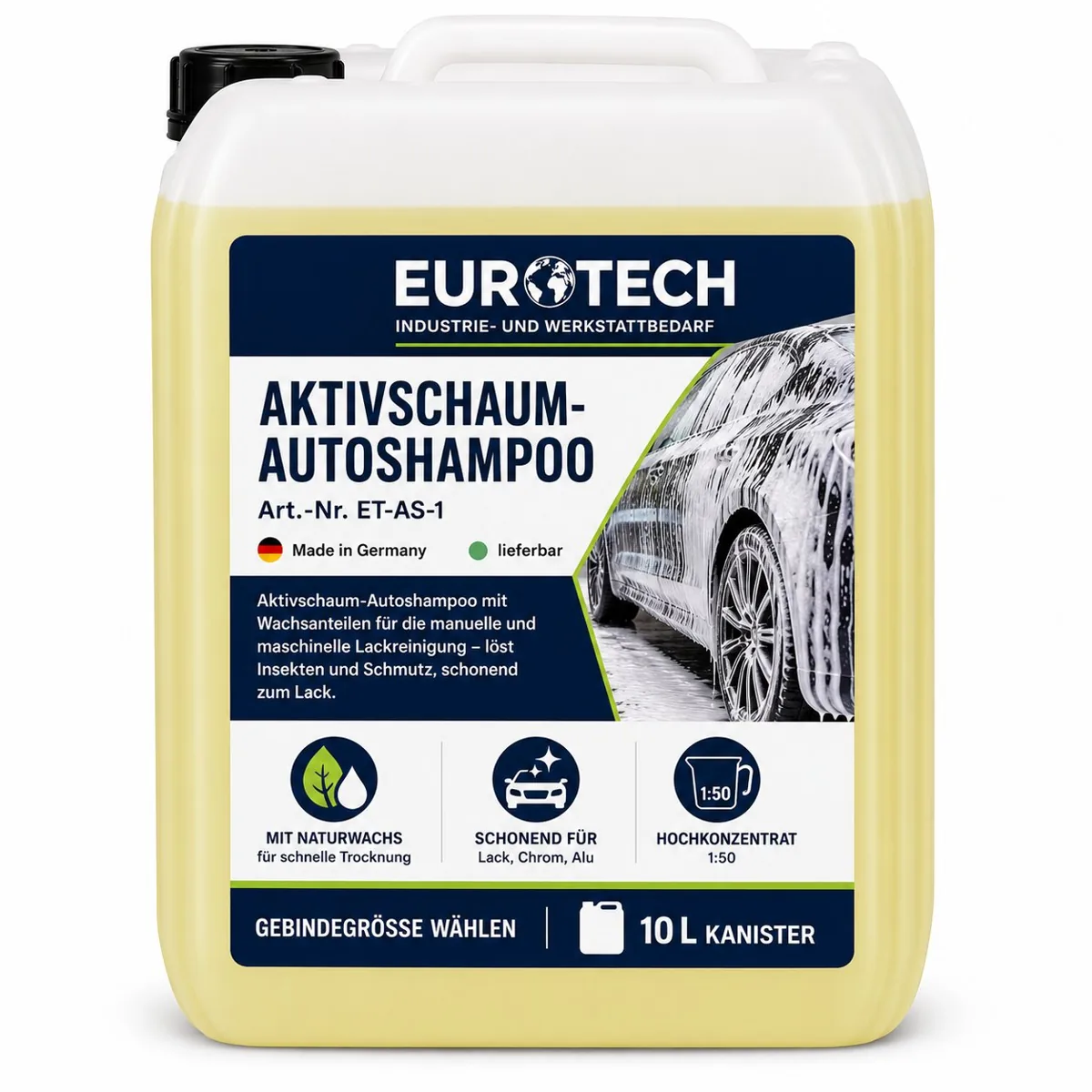 EUROTECH Aktivschaum-Autoshampoo