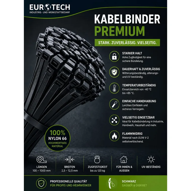 EUROTECH Kabelbinder Premium